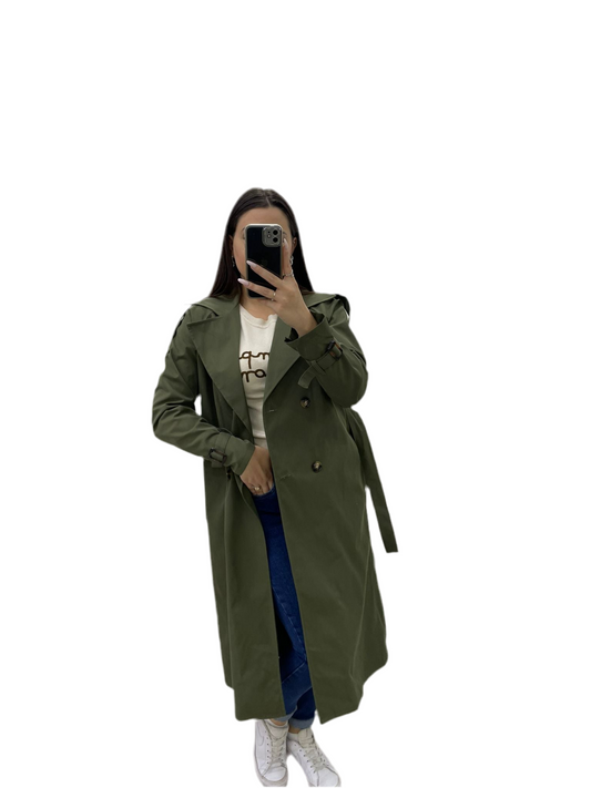 Trench lungo verde