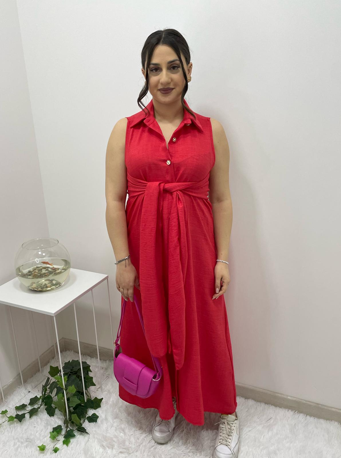 Vestito Adriana rosso