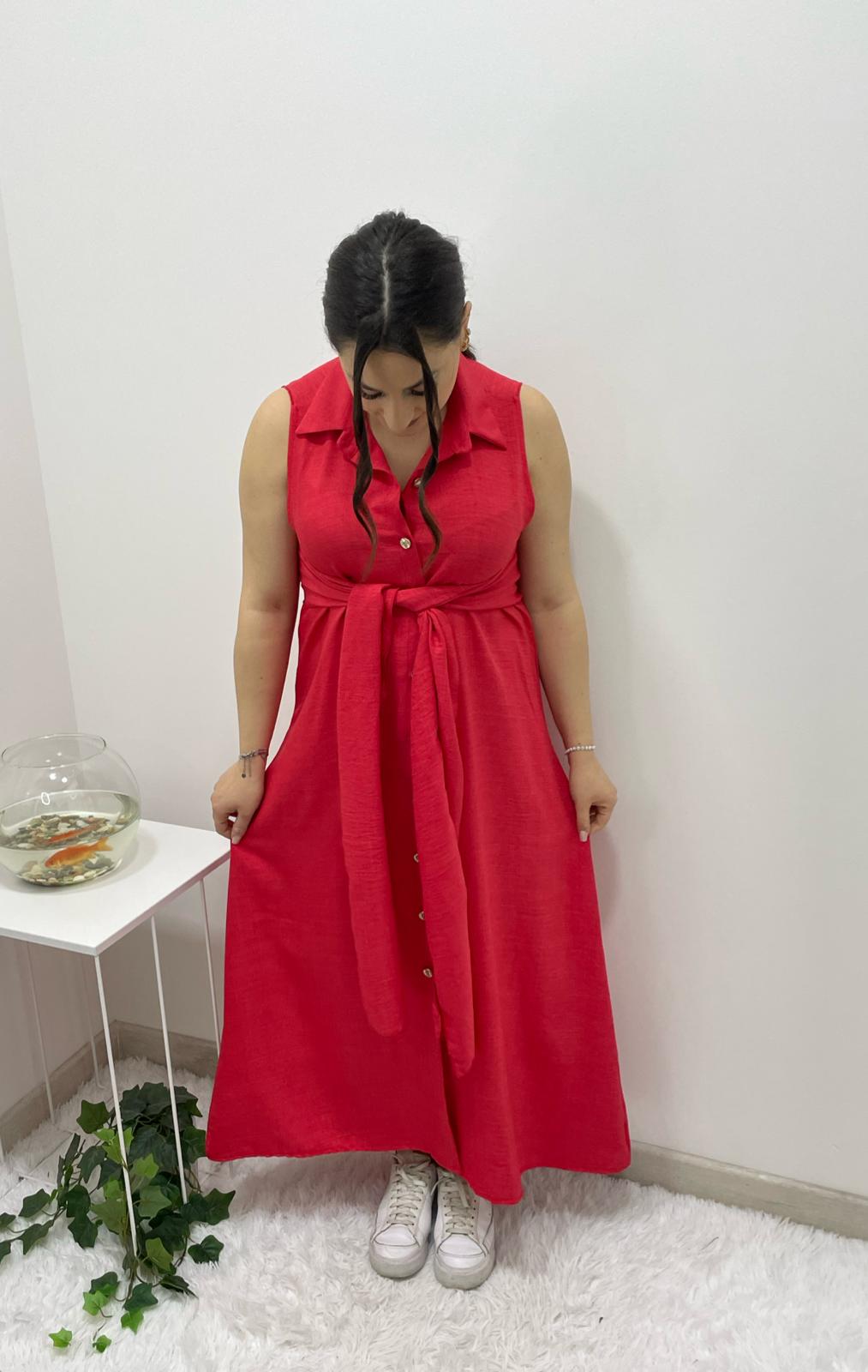 Vestito Adriana rosso